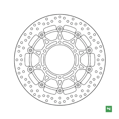 Floating brake disc EF | Newfren (front)