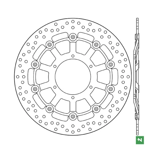 Floating brake disc EF | Newfren | front