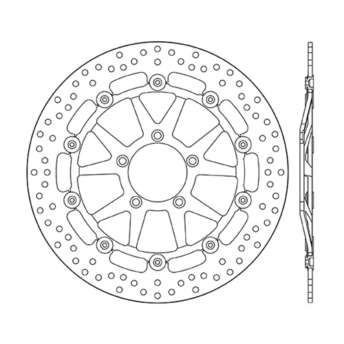 Floating brake disc EF | Newfren | front