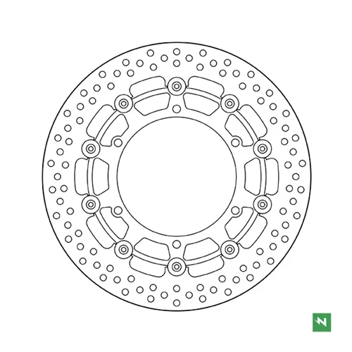 Floating brake disc | Newfren (front)