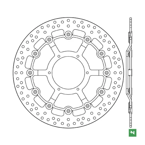 Floating brake disc | Newfren (front)