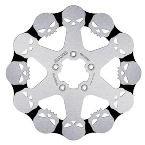 Skull Grooved RH fixed brake disc | Galfer | front