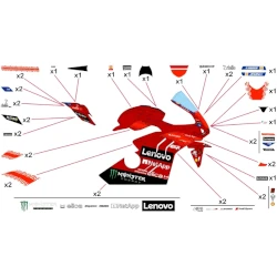 Stickers Ducati Lenovo MotoGP 2024