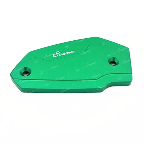Green cover of front brake oil reservoir | Lightech