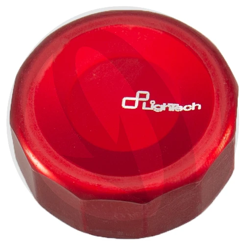 Red cover of rear brake oil reservoir | Lightech