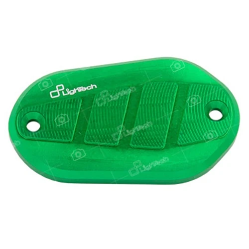 Green cover of front brake oil reservoir | Lightech