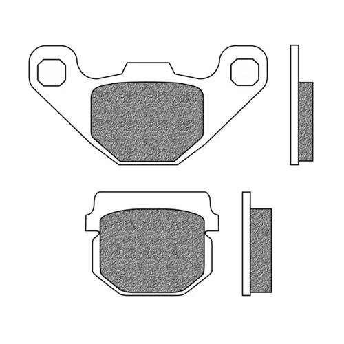 Couple of Scooter Elite Organic BE1 brake pads | Newfren | front