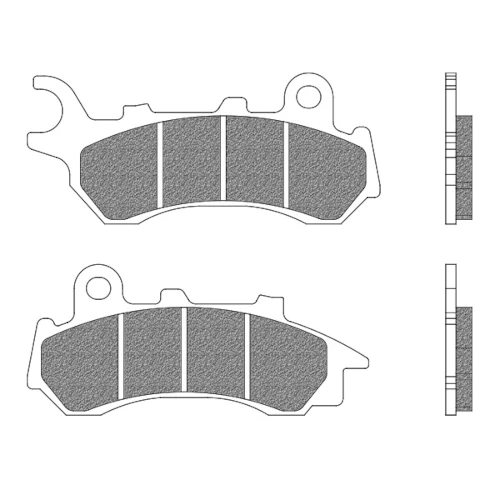 Couple of Scooter Elite Organic BE1 brake pads | Newfren | front