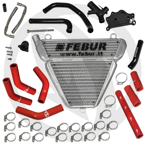 Additional water oil cooler | it does not fit thermostatic valve | Febur