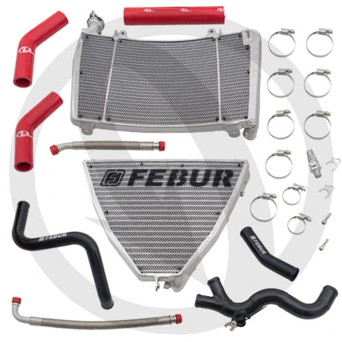 Full motorcycle water oil race radiator | Febur