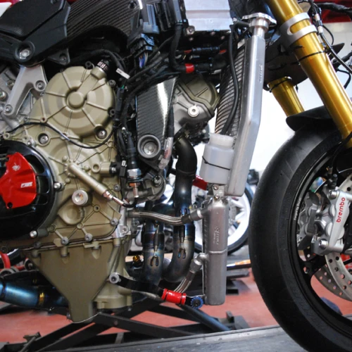 Full racing water oil cooler | Kit to remove thermostatic valve | No side engine stand | Febur