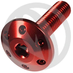 FOR bolt - red ergal 7075 - M8 x 30 | Lightech