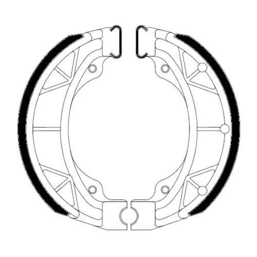 Couple of Organic Standard brake shoes | Ferodo | rear