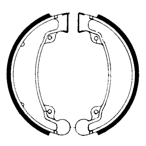 Couple of Organic Standard brake shoes | Ferodo | rear