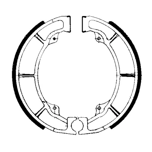 Couple of Organic Standard brake shoes | Ferodo | rear