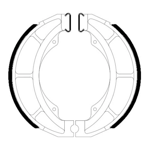 Couple of Organic Standard brake shoes | Ferodo | rear