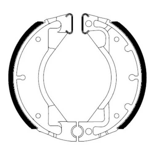 Couple of Organic Standard brake shoes | Ferodo | rear