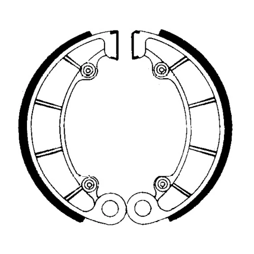 Couple of Organic Standard brake shoes | Ferodo | rear