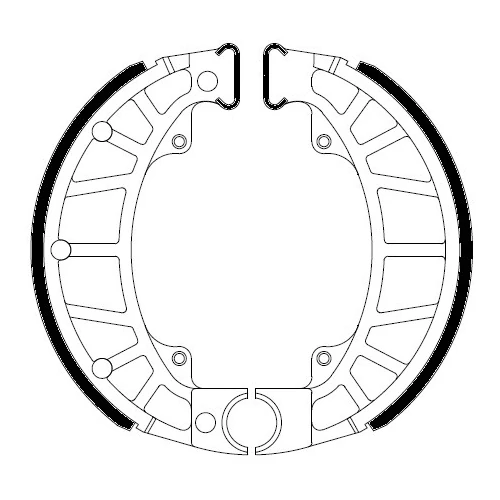 Couple of Organic Standard brake shoes | Ferodo | rear