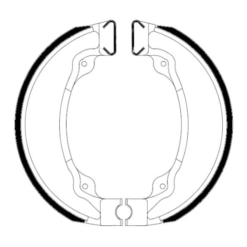 Couple of Organic Standard brake shoes | Ferodo | rear