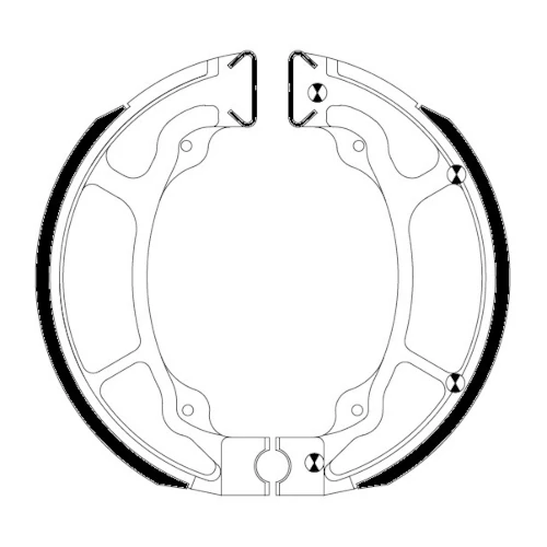 Couple of Organic Standard brake shoes | Ferodo | rear