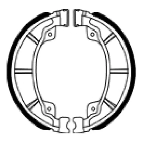 Couple of Organic Standard brake shoes | Ferodo | rear
