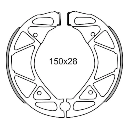 Couple of Organic Standard brake shoes | Ferodo | rear