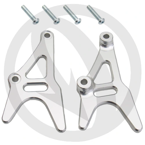 Couple of silver swingarm lifters to use spool-type rear stand | Lightech