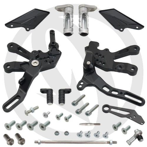 Couple of adjustable rearsets with fixed footpeg and standard gear | Lightech