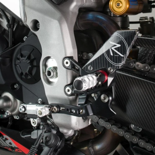 Couple of black R version adjustable rearsets with standard gear | Lightech