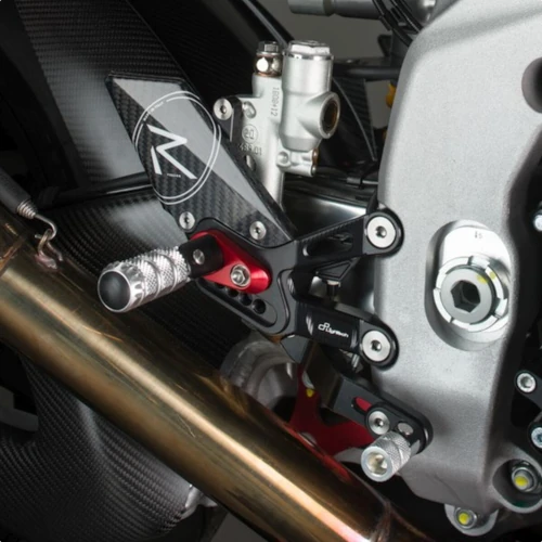 Couple of black R version adjustable rearsets with standard gear | Lightech
