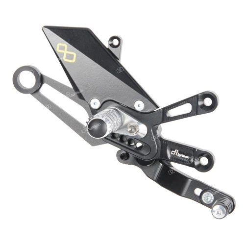 Couple of adjustable rearsets with fixed footpeg and reversed gear | Lightech