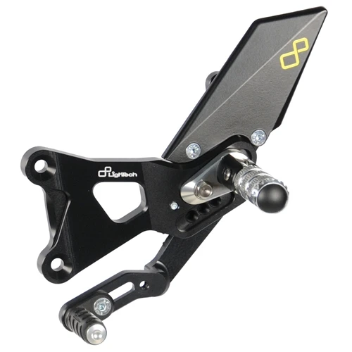 Couple of adjustable rearsets with pliable footpeg and standard gear | Lightech