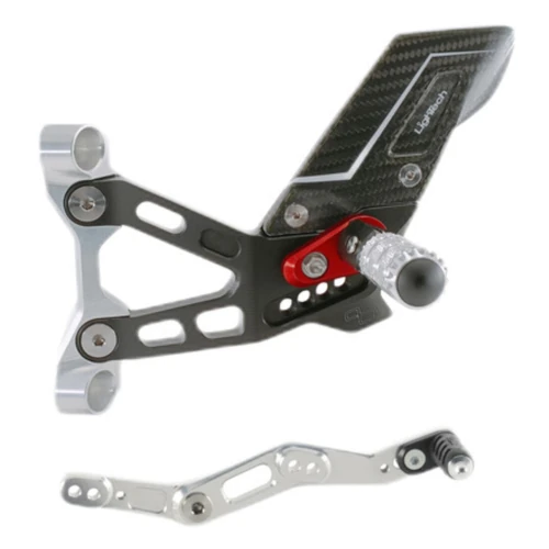 Couple of R version adjustable rearsets and double gear | Lightech