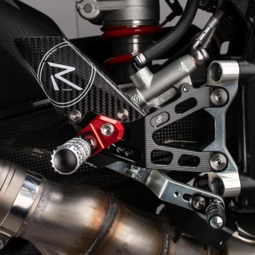 Couple of R version adjustable rearsets and double gear | Lightech
