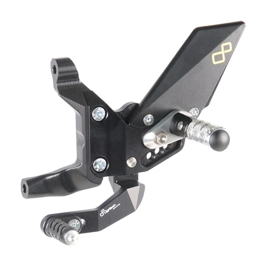 Couple of adjustable rearsets with pliable footpeg and reversed gear | Lightech