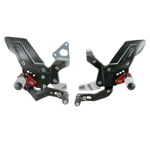 Couple of black R version adjustable rearsets with standard gear | Lightech