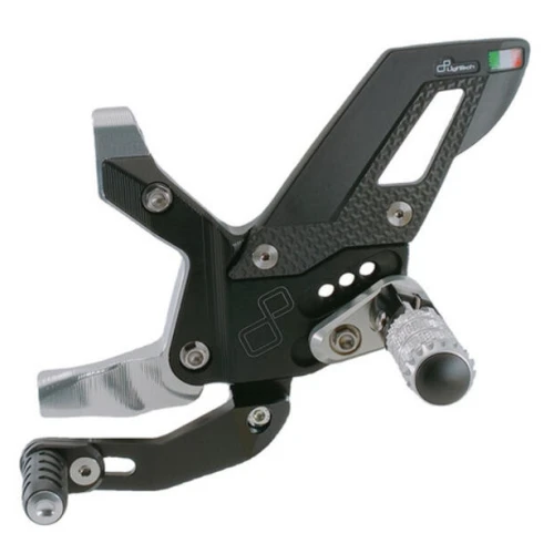 Couple of adjustable rearsets with pliable footpeg and reversed gear | Lightech