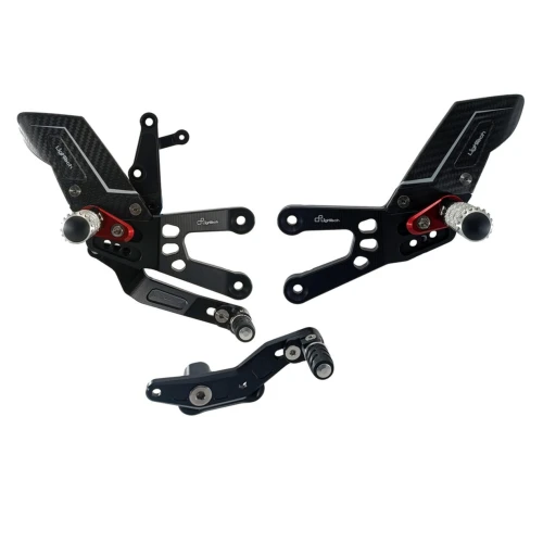Couple of R version adjustable rearsets and double gear | Lightech