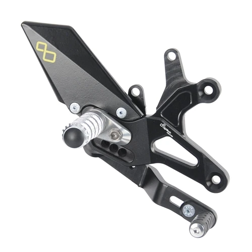 Couple of adjustable rearsets with fixed footpeg and reversed gear | Lightech