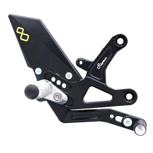 Couple of adjustable rearsets with fixed footpeg and double gear | Lightech