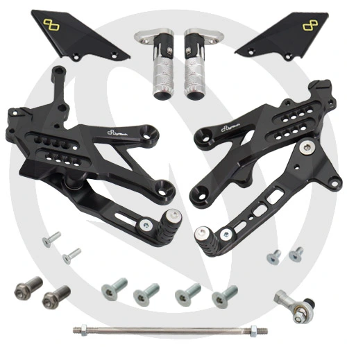Adjustable rearsets with pliable footpeg Yamaha YZF-R3 | Lightech