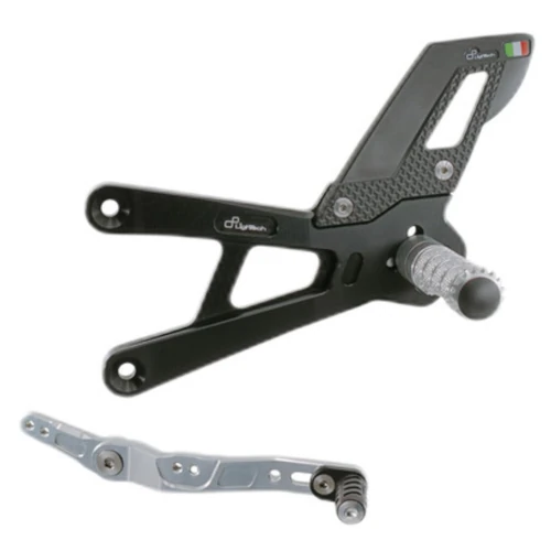 Couple of Track Use adjustable rearsets with fixed footpeg and double gear | Lightech