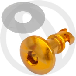 GR quick release screw - gold ergal 7075 T6 - L 14 | Lightech