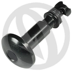 GR quick release screw - black ergal 7075 T6 - L 22 | Lightech