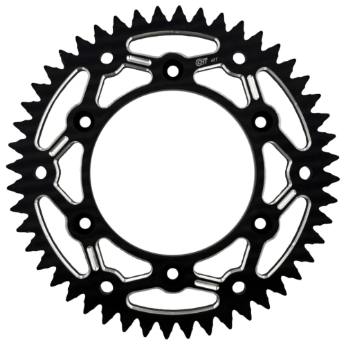 EC black rear sprocket - 50 teeth - pitch 420 | CHT | stock pitch