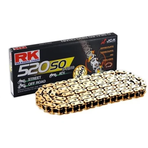 GB520SO gold chain - 106 links - pitch 520 | RK | stock pitch