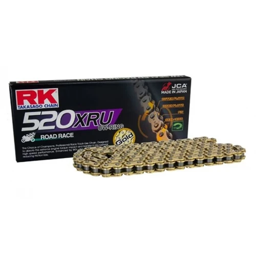 GB520XRU gold chain - 122 links - pitch 520 | RK | racing pitch