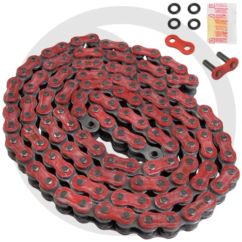 525XRE red chain - 124 links - pitch 525 | RK | stock pitch