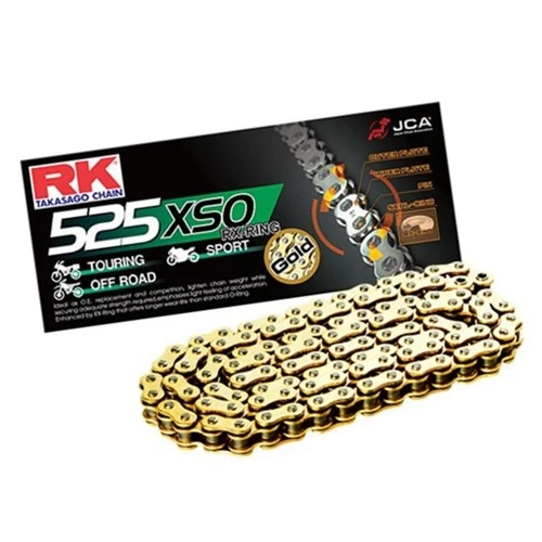 GB525XSO gold chain - 116 links - pitch 525 | RK | stock pitch